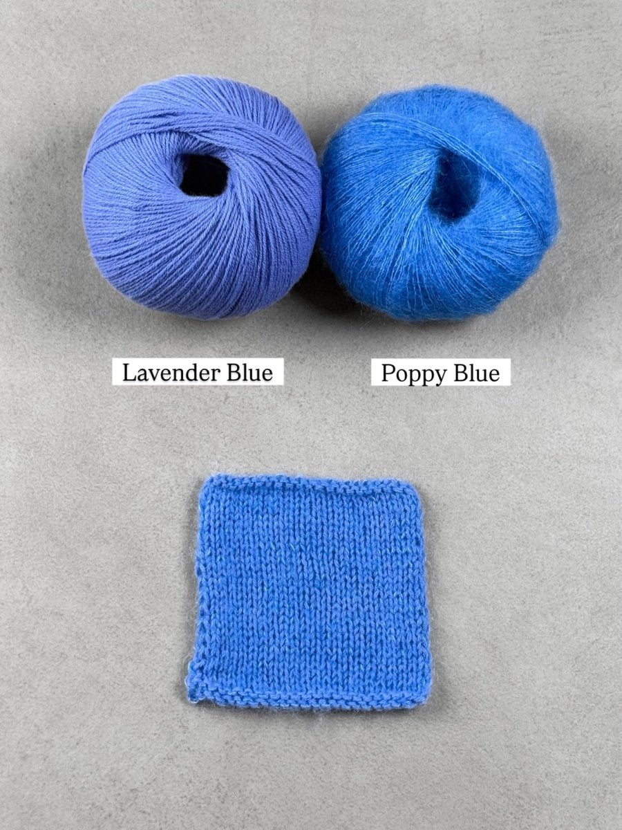 poppy blue lavender blue by knitting for olive at Wabi Sabi