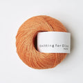 mandarin orange pure silk by knitting for olive at Wabi Sabi