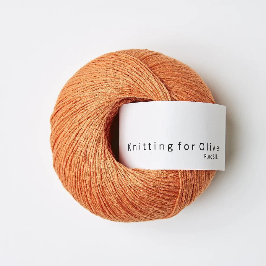 'mandarin orange ' pure silk by knitting for olive | Wabi Sabi