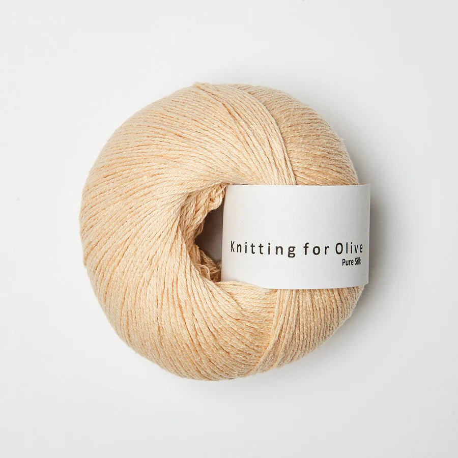 'soft peach ' pure silk by knitting for olive | Wabi Sabi