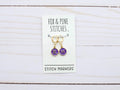 Purple Right/Wrong Side Stitch Markers by Fox & Pine Stitches at Wabi Sabi