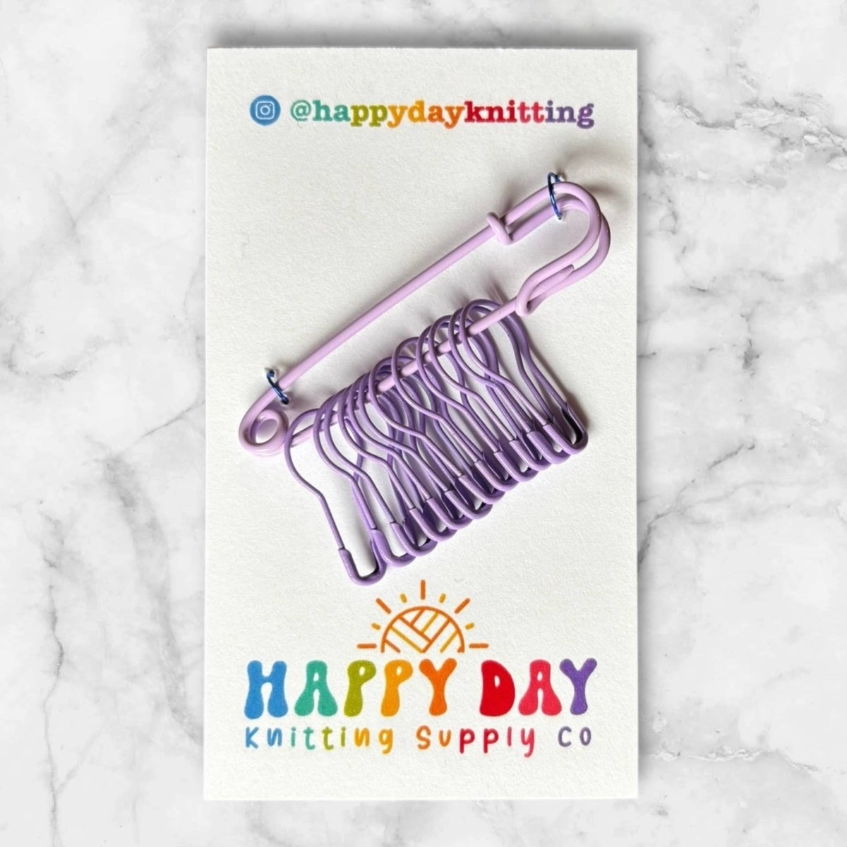 Purple stitch holder & marker sets by happy day at Wabi Sabi