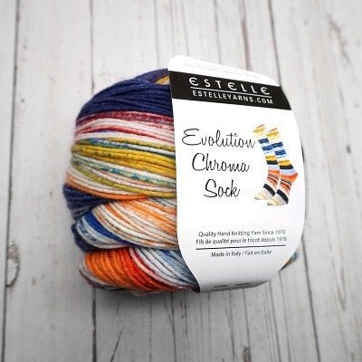 q60701 spectrum chroma sock by estelle yarns at Wabi Sabi
