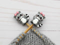 Raccoon With Bow | Stitch Stoppers by Fox & Pine Stitches at Wabi Sabi