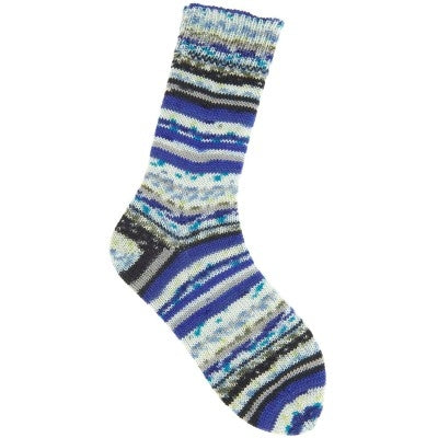 05 aqua socks neon fair isle 4 ply by Rico | Wabi Sabi