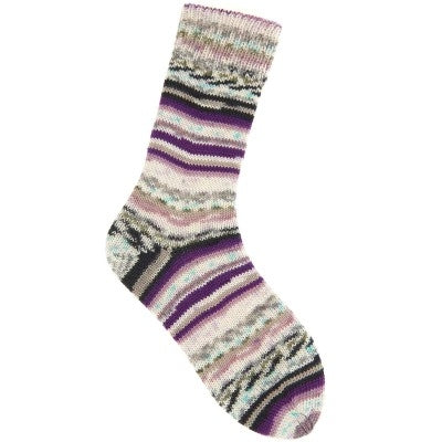 01 berries socks neon fair isle 4 ply by Rico | Wabi Sabi