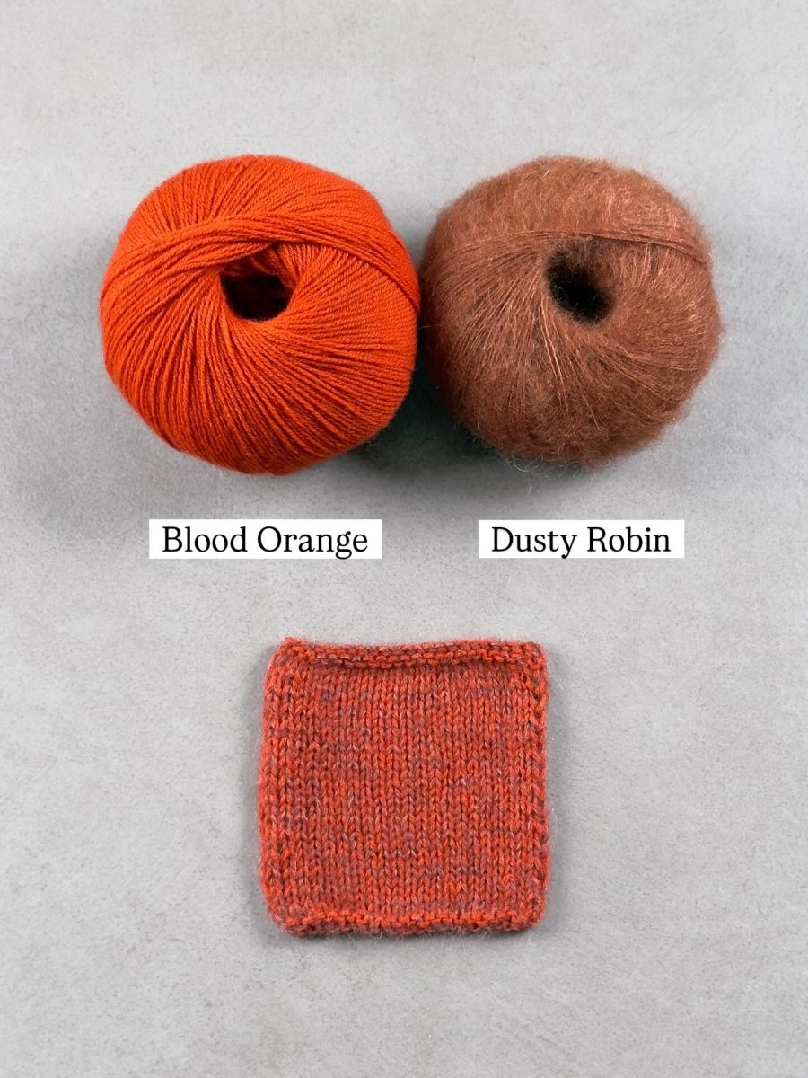 robin blood orange by knitting for olive at Wabi Sabi