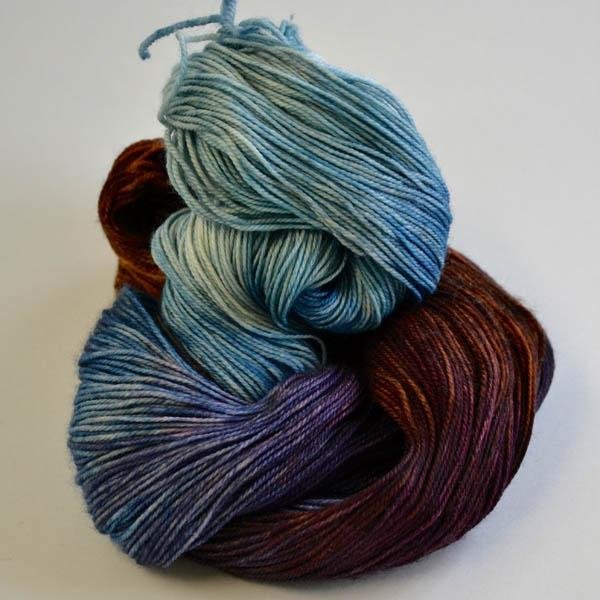 'rocky shore ' 3 - ply merino sock by kat's riverside studio | Wabi Sabi