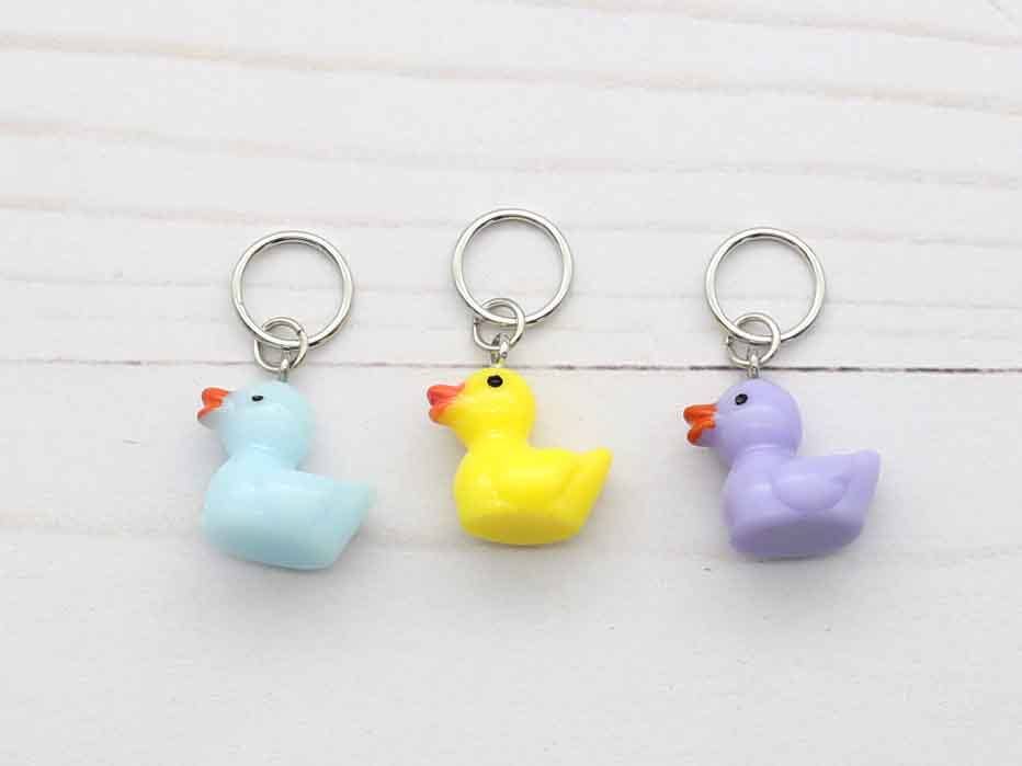Rubber Ducky Stitch Markers by Fox & Pine Stitches at Wabi Sabi