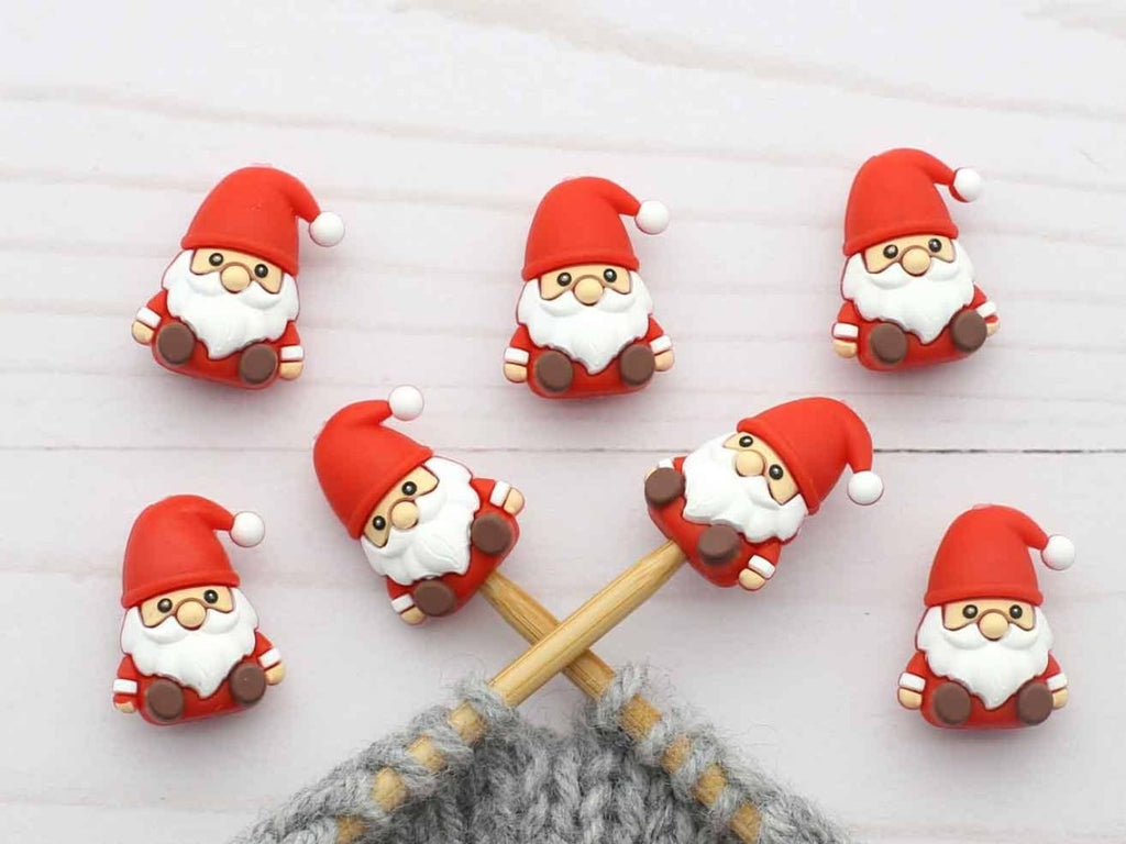 Santa Gnome | Stitch Stoppers by Fox & Pine Stitches at Wabi Sabi