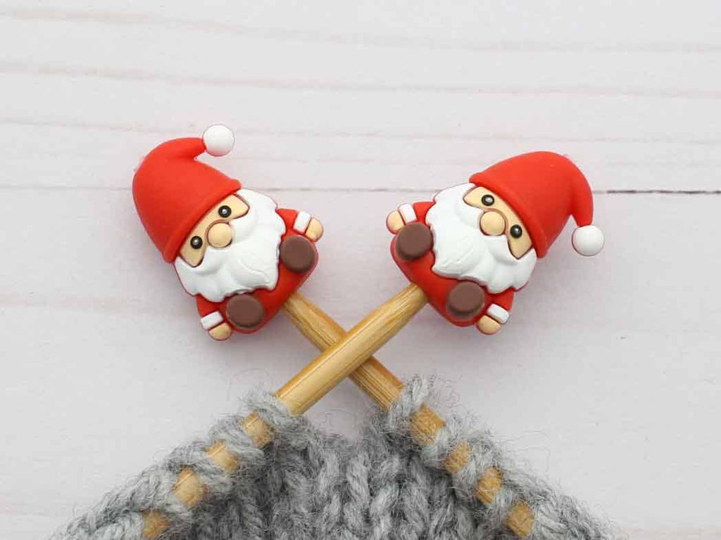 Santa Gnome | Stitch Stoppers by Fox & Pine Stitches at Wabi Sabi