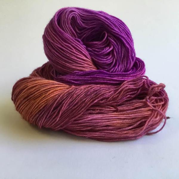'sari ' 3 - ply merino sock by kat's riverside studio | Wabi Sabi