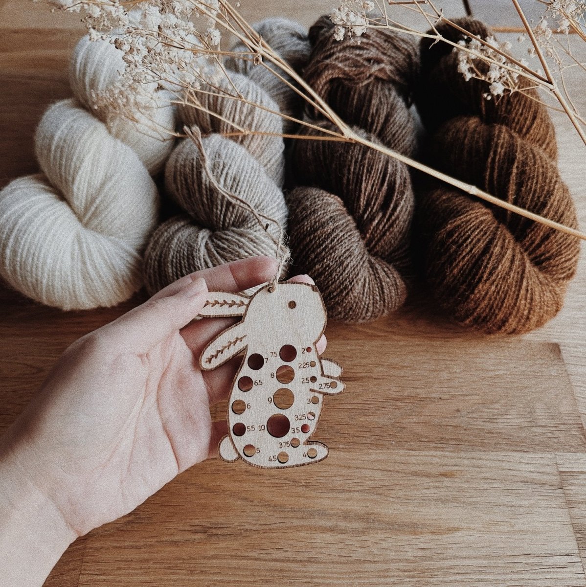 saskie bunny needle gauges by saskie co at Wabi Sabi