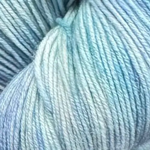 'sea foam ' 3 - ply merino sock by kat's riverside studio | Wabi Sabi