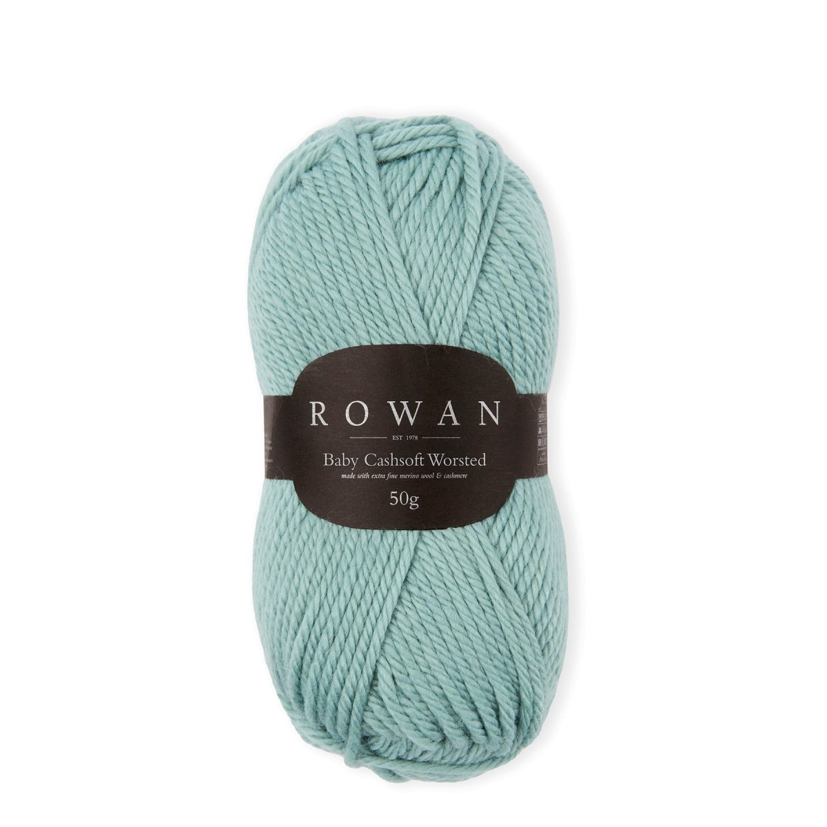sea green baby cashsoft worsted by rowan at Wabi Sabi