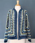 september 26 & oct 3: 10am - 12pm crocheted hexagon cardigan by Wabi Sabi at Wabi Sabi