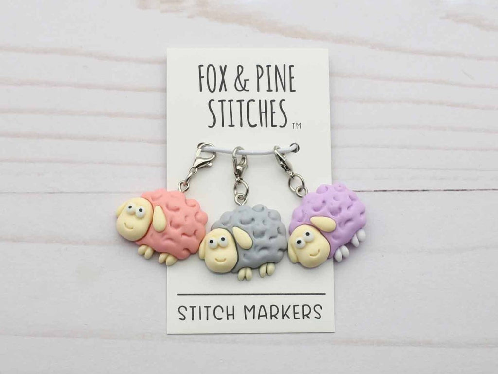 Sheep Progress Keepers by Fox & Pine Stitches at Wabi Sabi