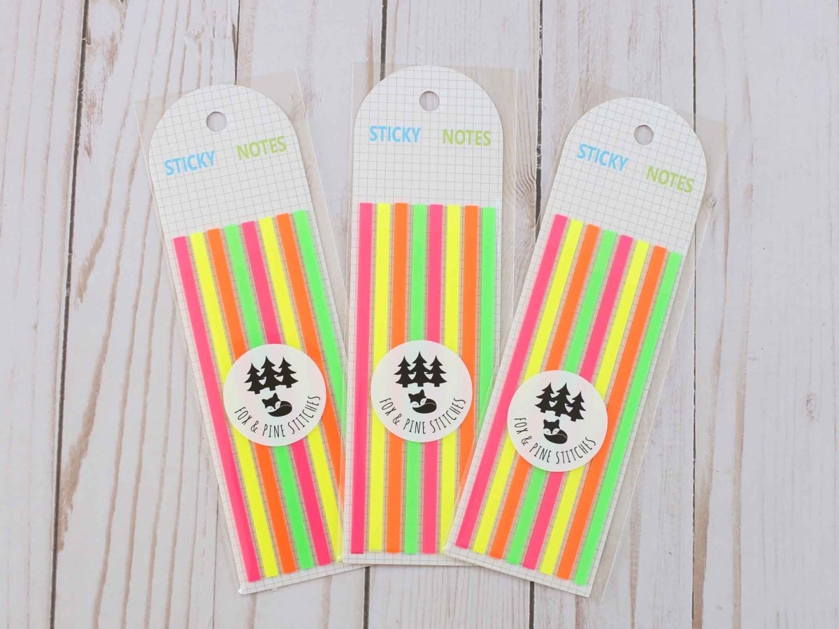 short strips pattern highlighter strips by Fox & Pine Stitches at Wabi Sabi