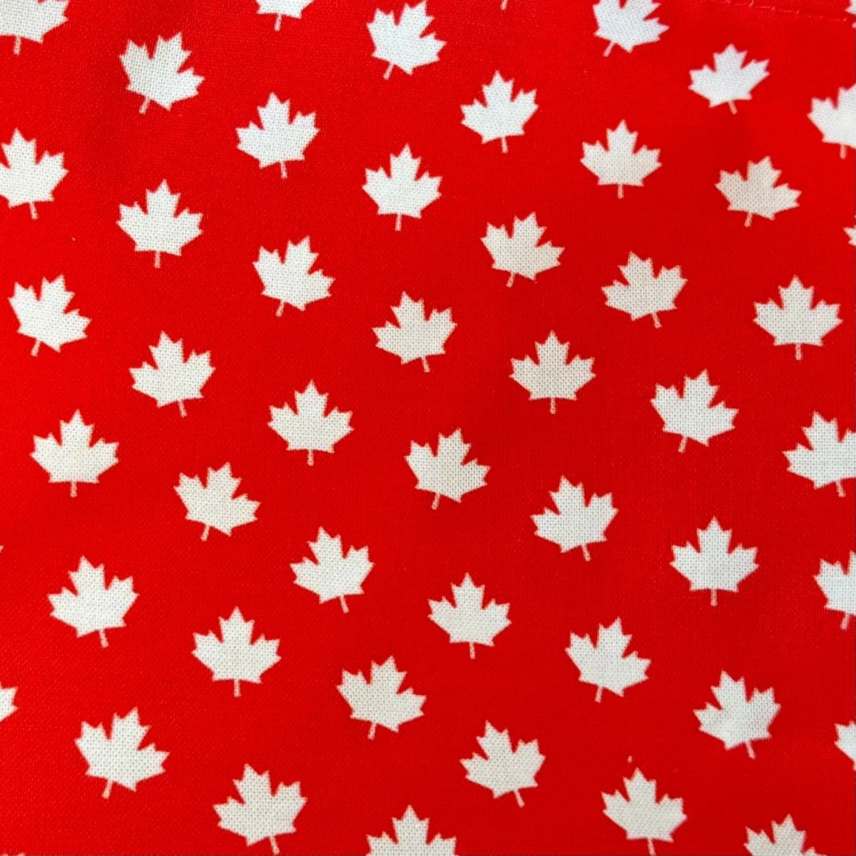 'small white maple leaves ' canada themed project bags: zipper pouch by Doorstopper | Wabi Sabi
