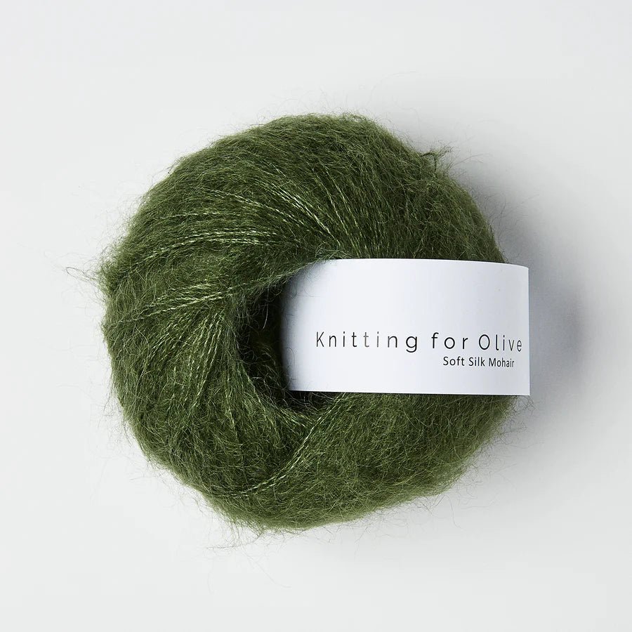 'bottle green ' soft silk mohair by knitting for olive | Wabi Sabi