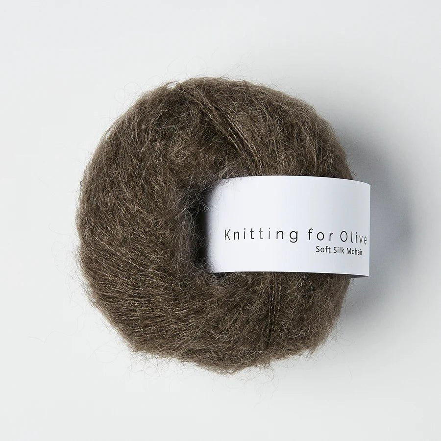 'dark moose ' soft silk mohair by knitting for olive | Wabi Sabi