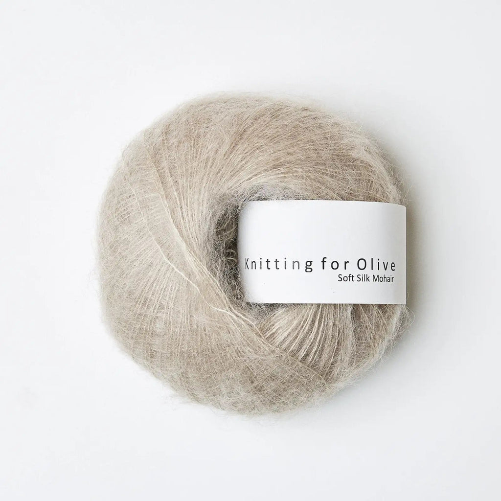 oatmeal soft silk mohair by knitting for olive at Wabi Sabi