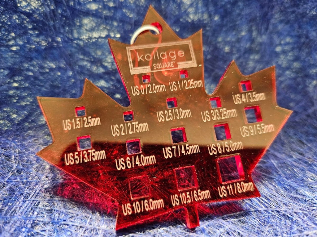 square double pointed needle set:maple syrup edition by kollage square needles at Wabi Sabi