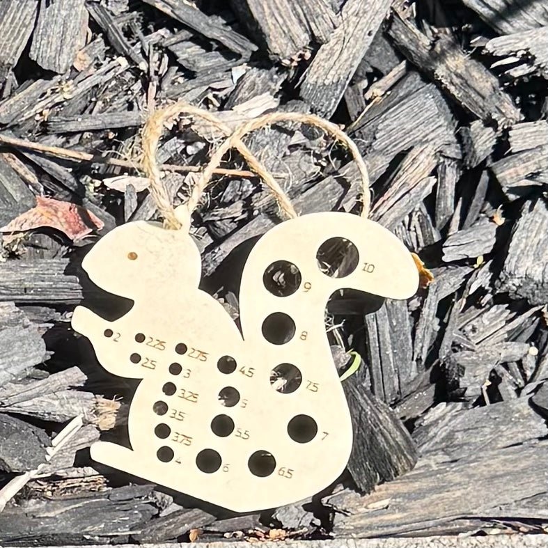 squirrel needle gauges by saskie co at Wabi Sabi