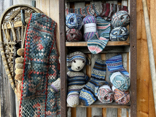 'starnight ' socks & more 4ply by arne and carlos | Wabi Sabi