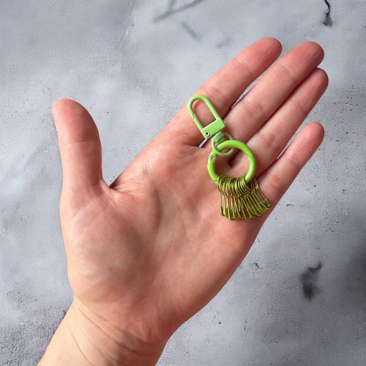 stitch marker holder & pins by happy day at Wabi Sabi