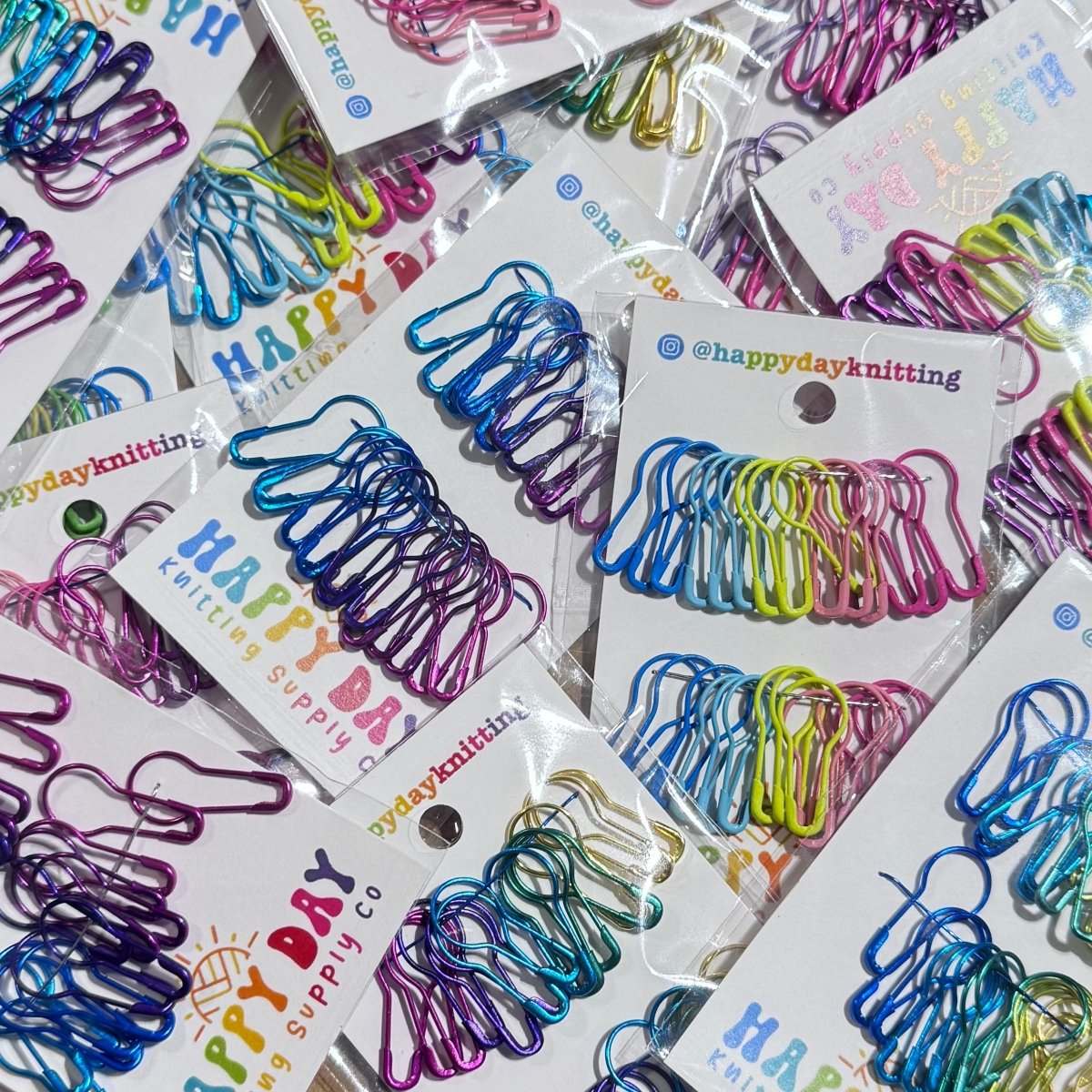 'surprise set (30) ' bulb pin stitch markers by Happy Day | Wabi Sabi