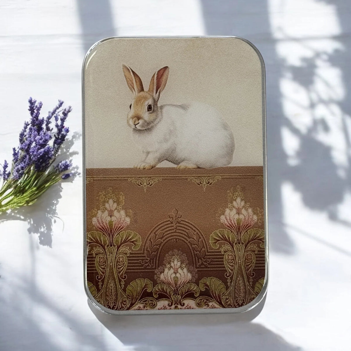 sweet white bunny notion tins by firefly notes at Wabi Sabi