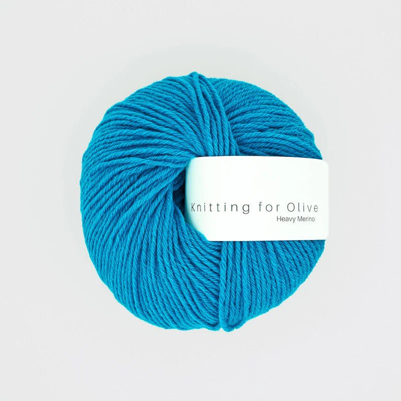 turquoise heavy merino by knitting for olive at Wabi Sabi