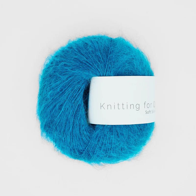 turquoise soft silk mohair by knitting for olive at Wabi Sabi