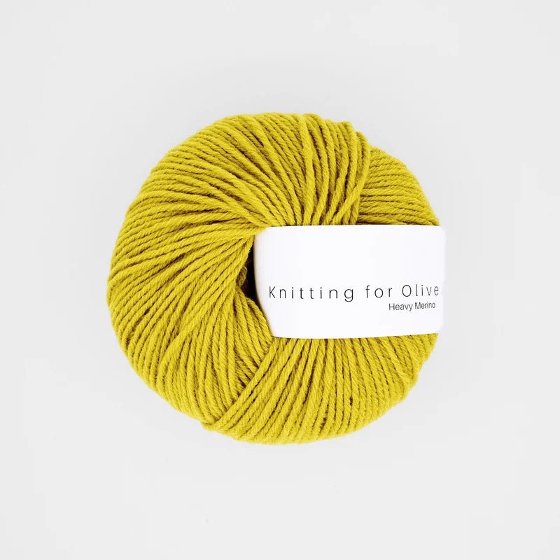 umami yellow heavy merino by knitting for olive at Wabi Sabi