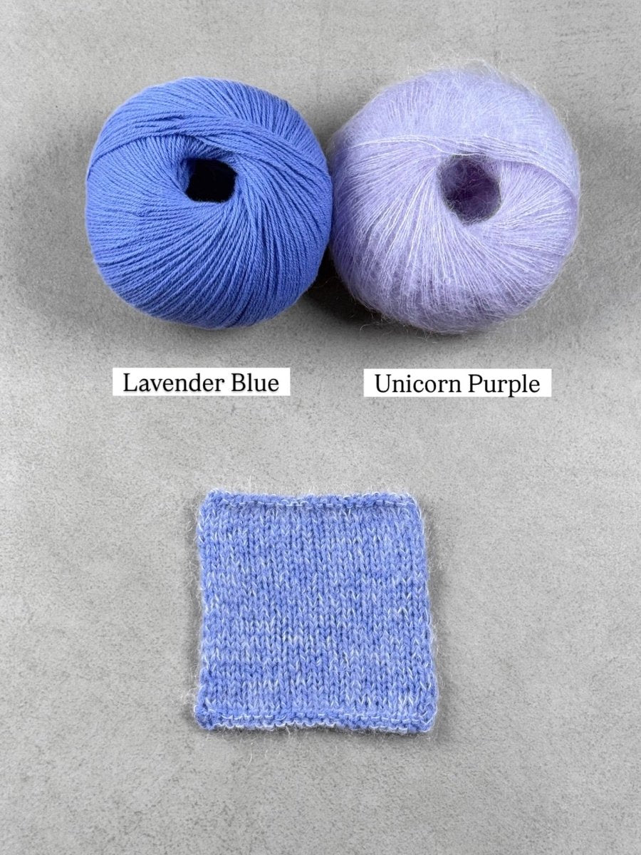 unicorn purple lavender blue by knitting for olive at Wabi Sabi