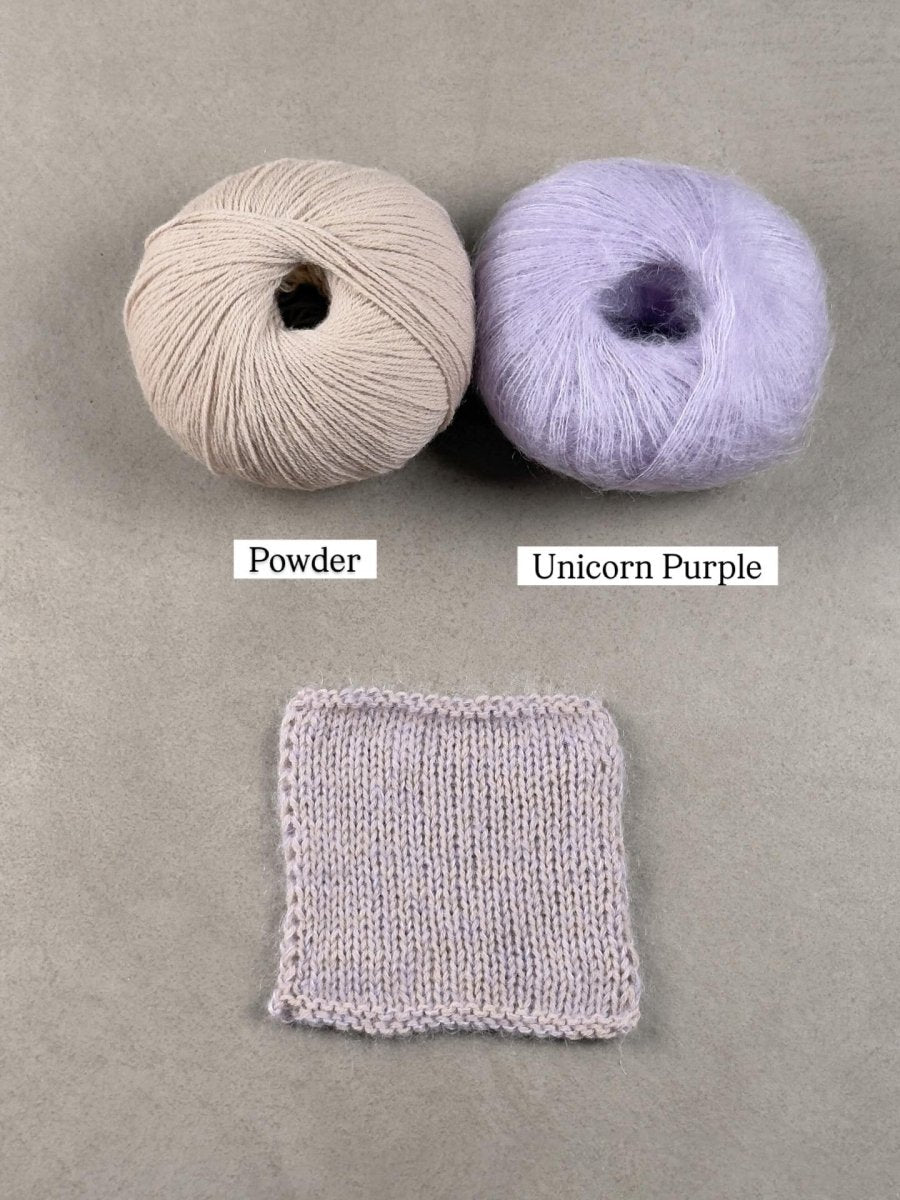 unicorn purple powder by knitting for olive at Wabi Sabi