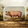 Vintage Pig Notions Tin by Firefly Notes at Wabi Sabi