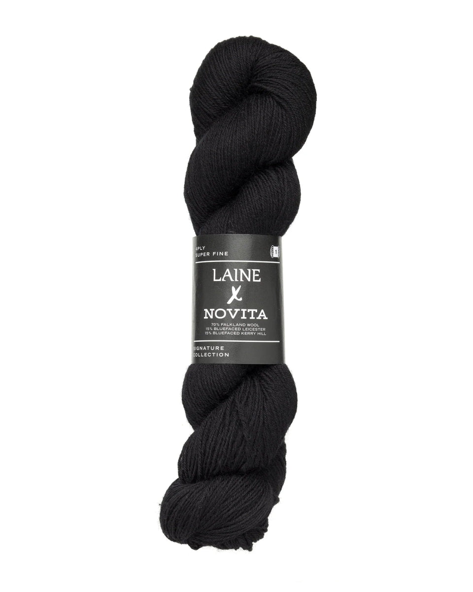 'winter black ' Laine x Novita 4ply by laine | Wabi Sabi