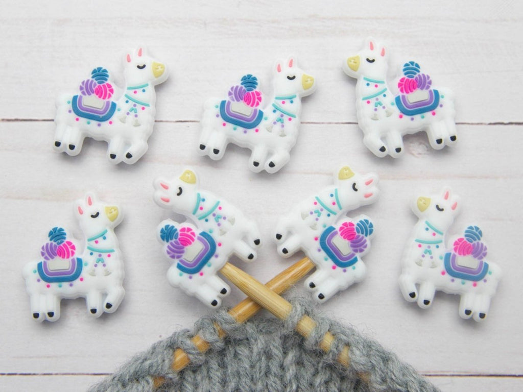 Yarn Loving Llama | Stitch Stoppers by Fox & Pine Stitches at Wabi Sabi