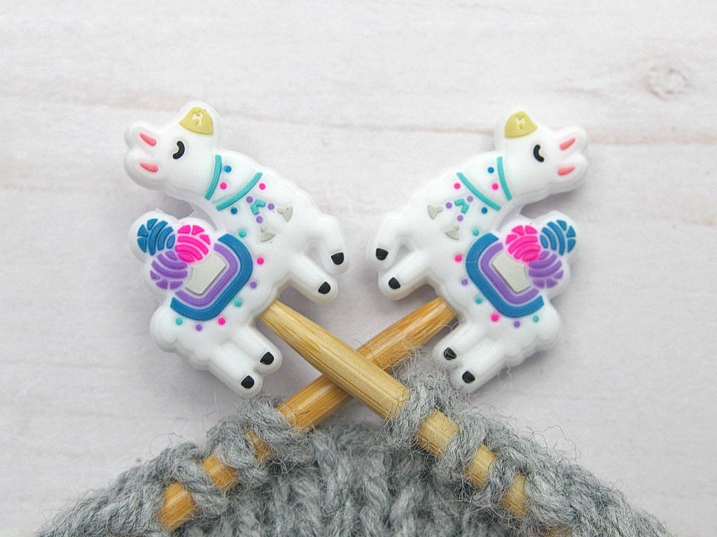 Yarn Loving Llama | Stitch Stoppers by Fox & Pine Stitches at Wabi Sabi