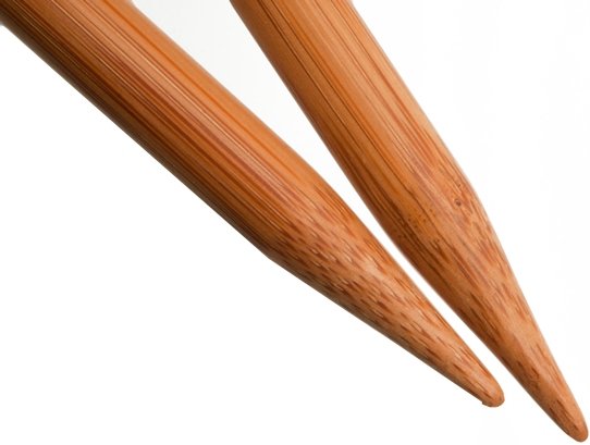 Bamboo Single Point Needles - 33cm (13") at Wabi Sabi