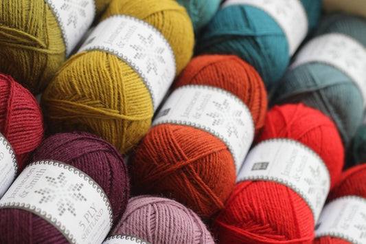 'navy ' 5 - ply shetland by Jamieson & Smith | Wabi Sabi