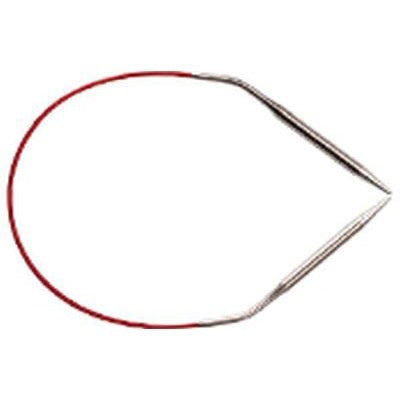 30 cm / 12" Red Circular Needles - US 0 (2 mm) at Wabi Sabi