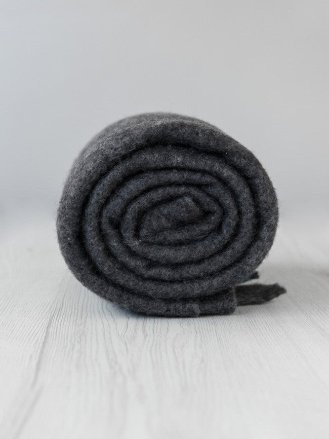 'dark melange ' 80% wool, 20% silk prefelt by DHG | Wabi Sabi