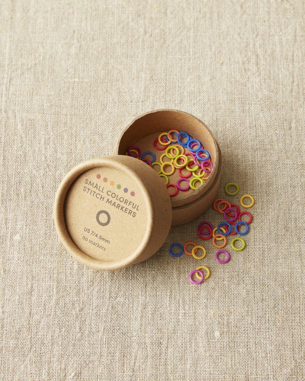 'Small - up to 4.5 mm ' colourful ring stitch markers by Cocoknits | Wabi Sabi