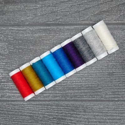 0001 White mending / reinforcing yarn by lang at Wabi Sabi