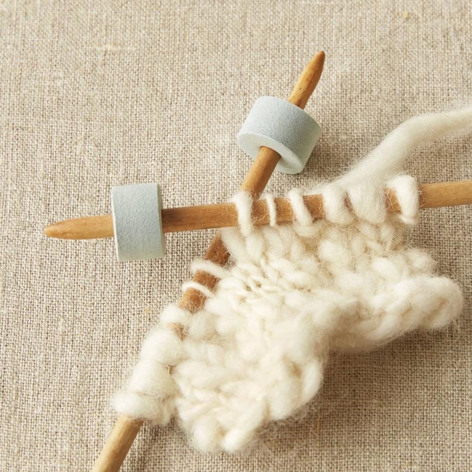 Earth Tones stitch stoppers by cocoknits at Wabi Sabi