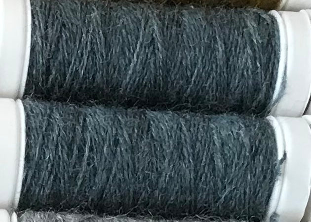 0003 Smoke Grey mending / reinforcing yarn by lang at Wabi Sabi