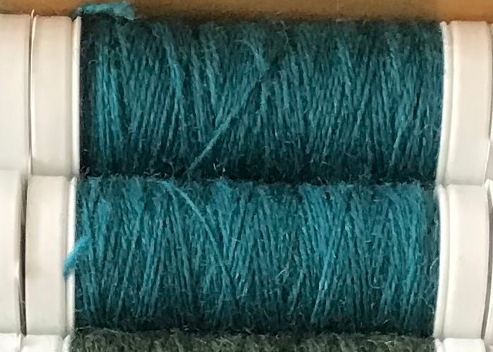 0188 Aquamarine mending / reinforcing yarn by lang at Wabi Sabi